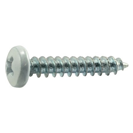 Midwest Fastener Sheet Metal Screw, #10 x 1 in, Painted Steel Pan Head Phillips Drive, 25 PK 37892
